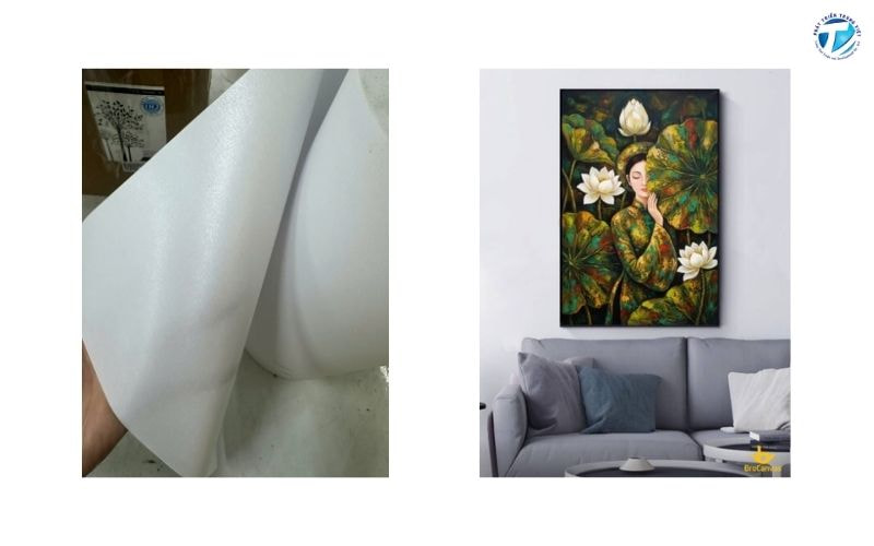 Canvas mặt bóng ngoài trời giúp màu sắc hình ảnh bắt mắt